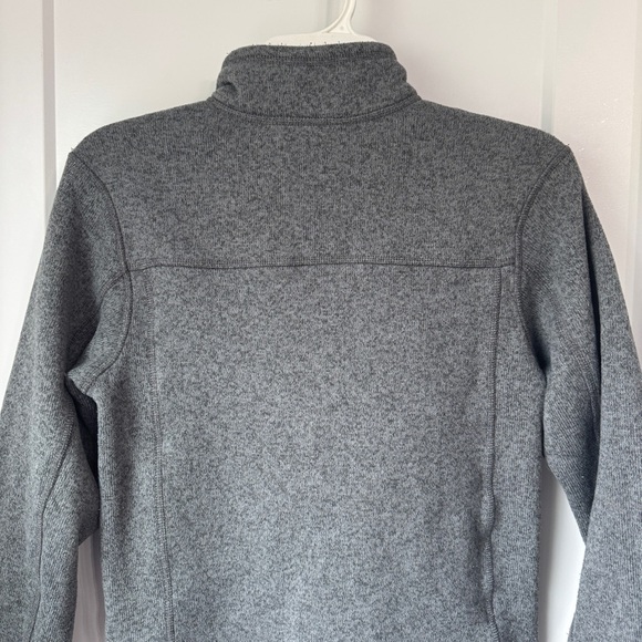 The North Face Boys LG Gray Yellow 1/2 Zip Fleece Pullover Sweatshirt Sweater - Picture 9 of 9